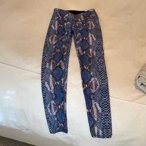 Snakeskin leggings